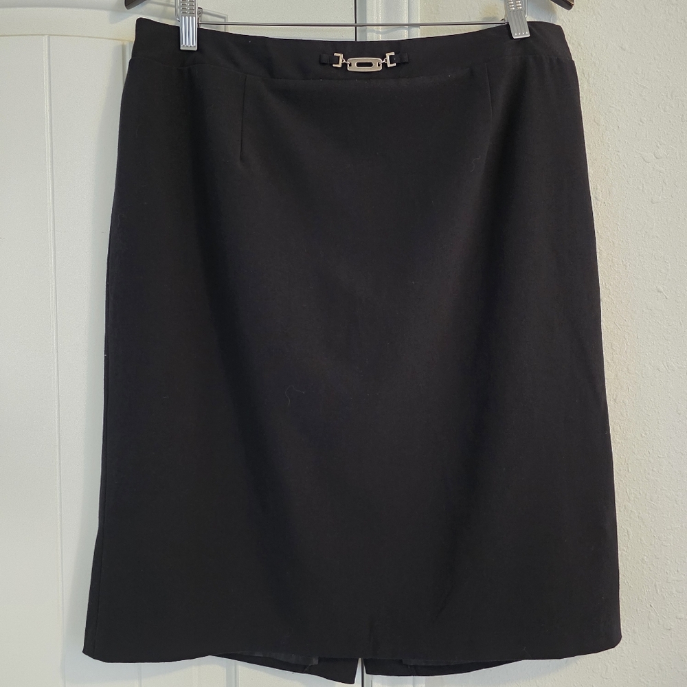 Sagharbor Stretch Black Skirt Size 14